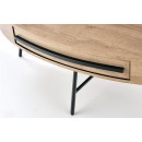 Стол журнальный HALMAR CAROLINA дуб золотой/черный, 120/60/41